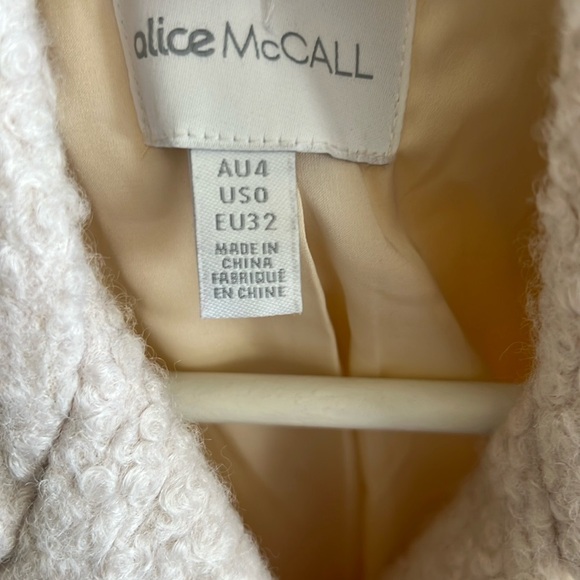 ALICE MCCALL WOMENS GIRLS ON FILM COAT CREAM - Picture 9 of 9